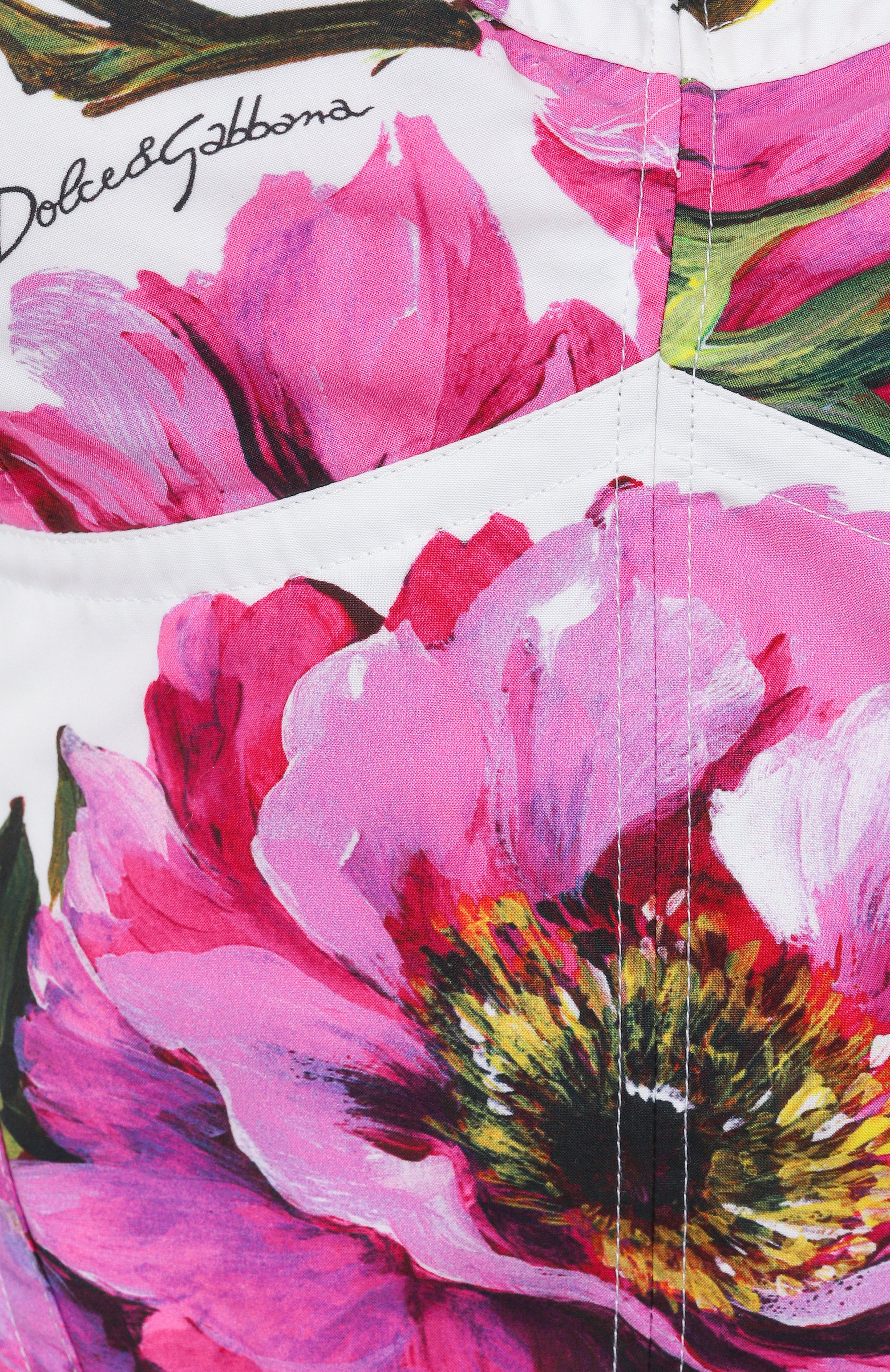 Хлопковый топ-бюстье DOLCE & GABBANA, арт. F7W98T/HS5S3, ф�ото 6