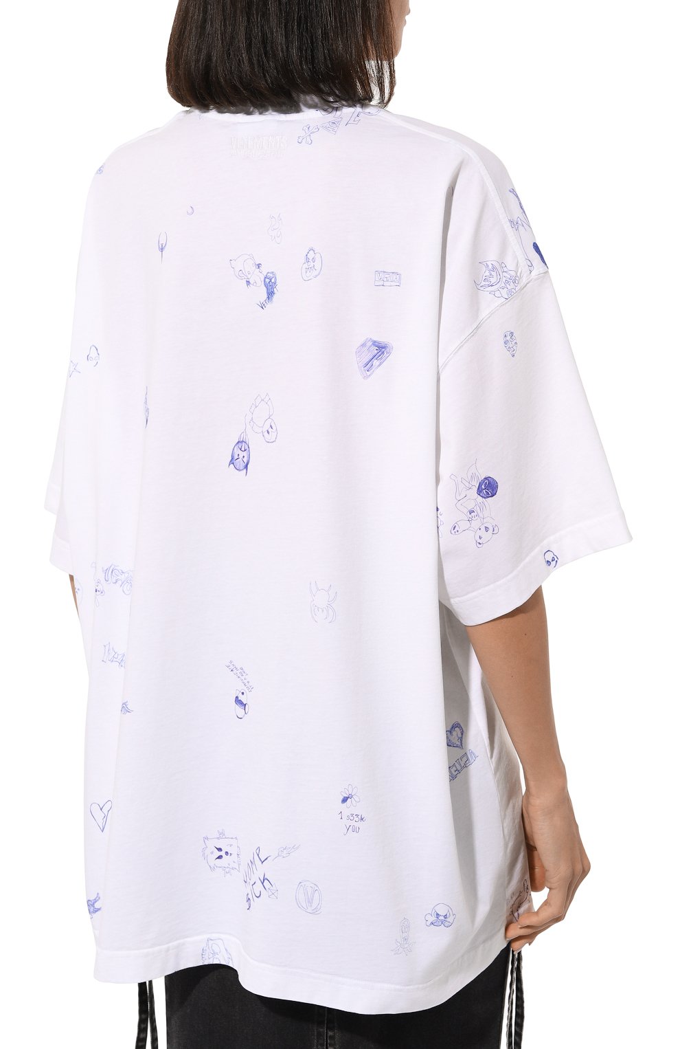 Хлопковая футболка VETEMENTS, арт. UE54TR320W, фото 4