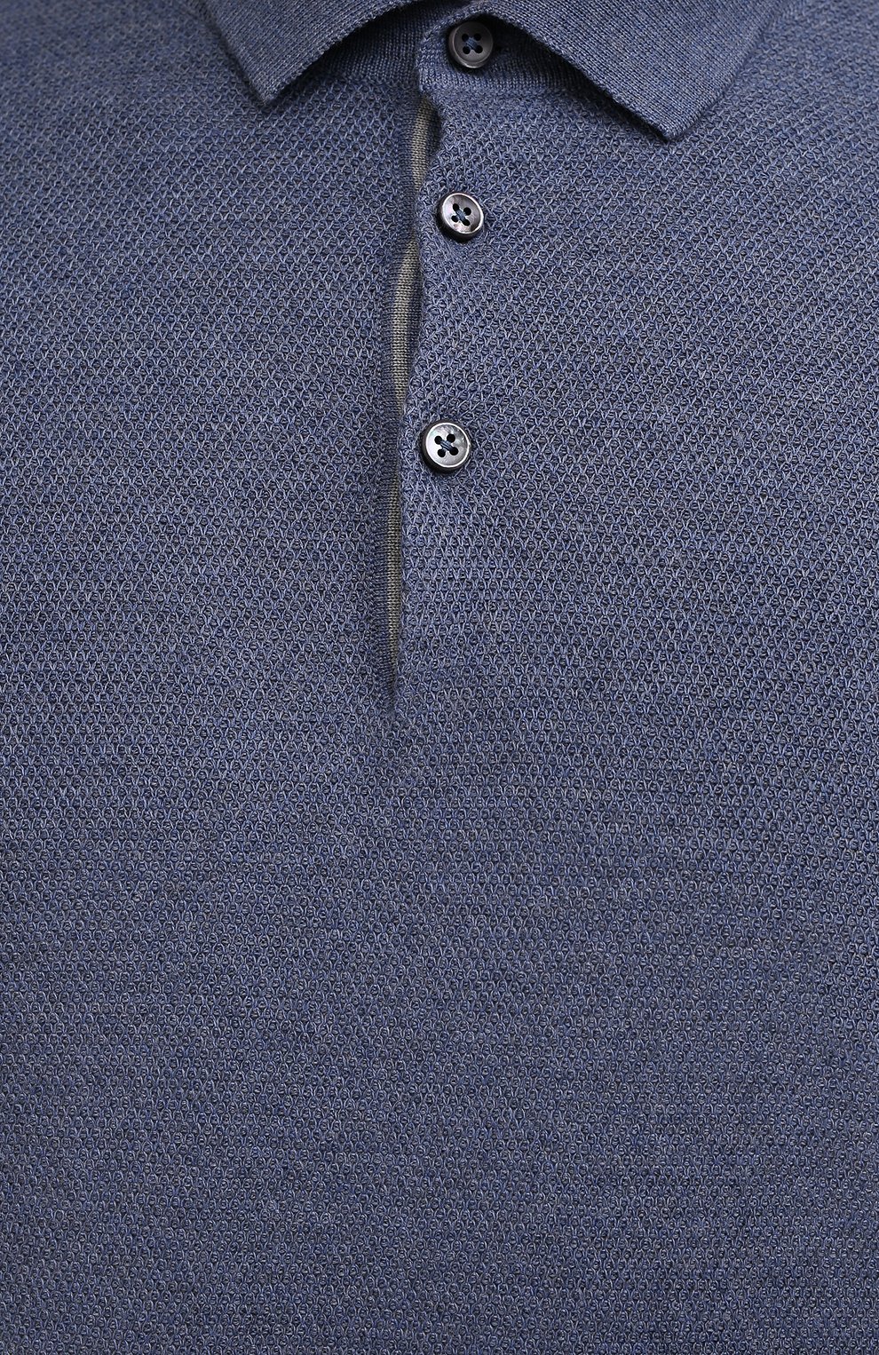Поло из шерсти и кашемира FIORONI синего цвета по цене 68500 руб., арт. MK23302C1, фото 5 Поло из шерсти и кашемира FIORONI, арт. MK23302C1, фото 5
