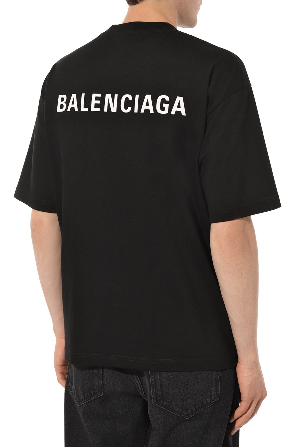 Хлопковая футболка BALENCIAGA, арт. 612966 TIVG5, фото 4