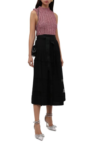 Текстильные туфли double bow 100 MACH & MACH, арт. SS21-2203 GLITTER, фото 2