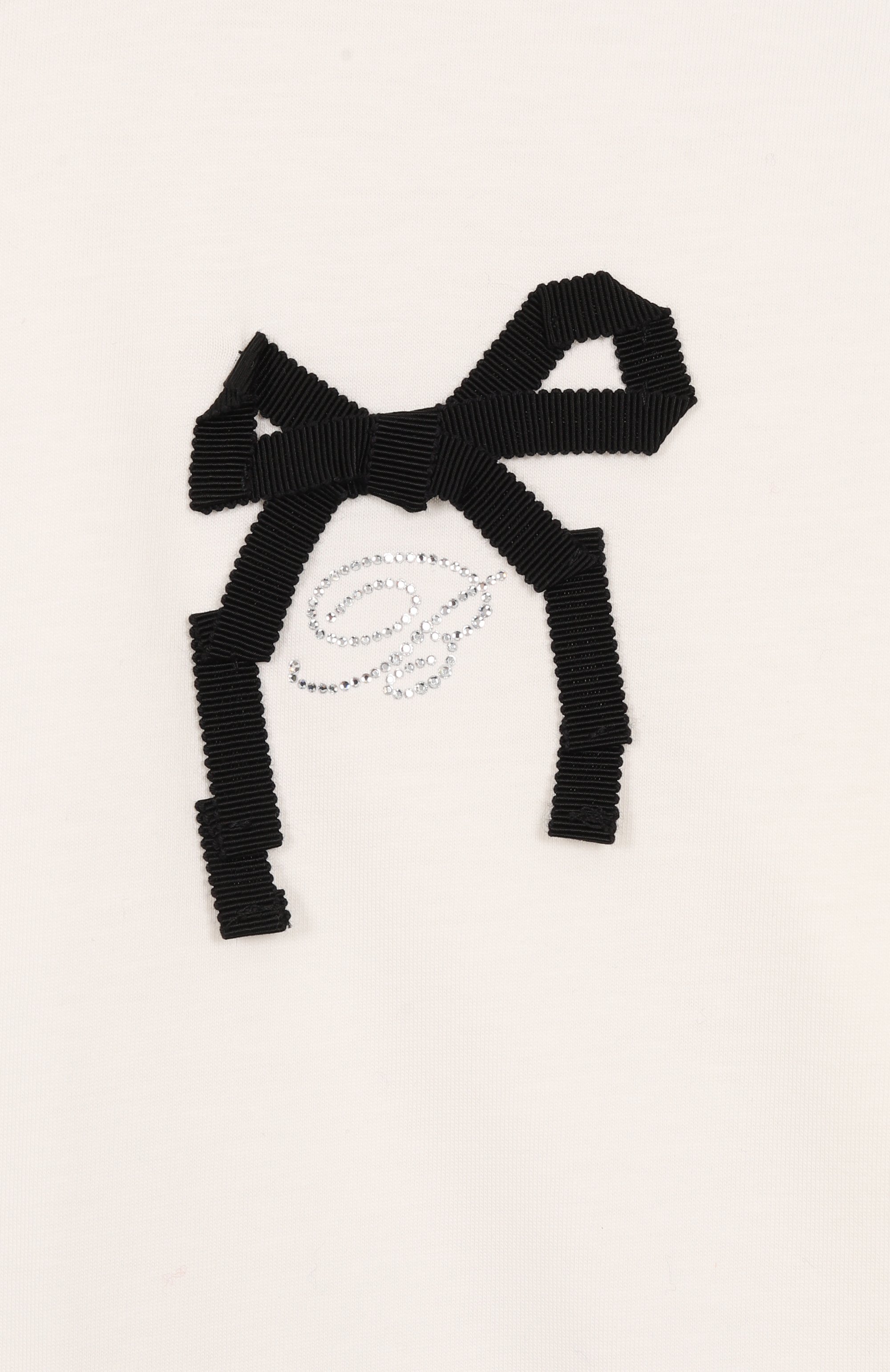 Хлопковая футболка BLUMARINE, арт. BFTS0110/JF054/6-12A, фото 3