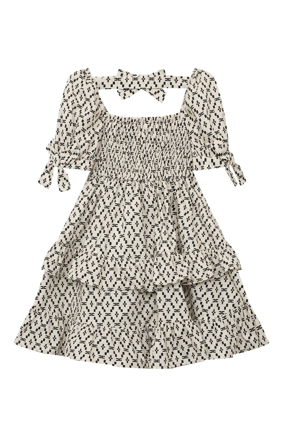 Хлопковое платье ELISABETTA FRANCHI LA MIA BAMBINA, арт. EFAB465/CA271/BE027/10A-12A+, фото 1