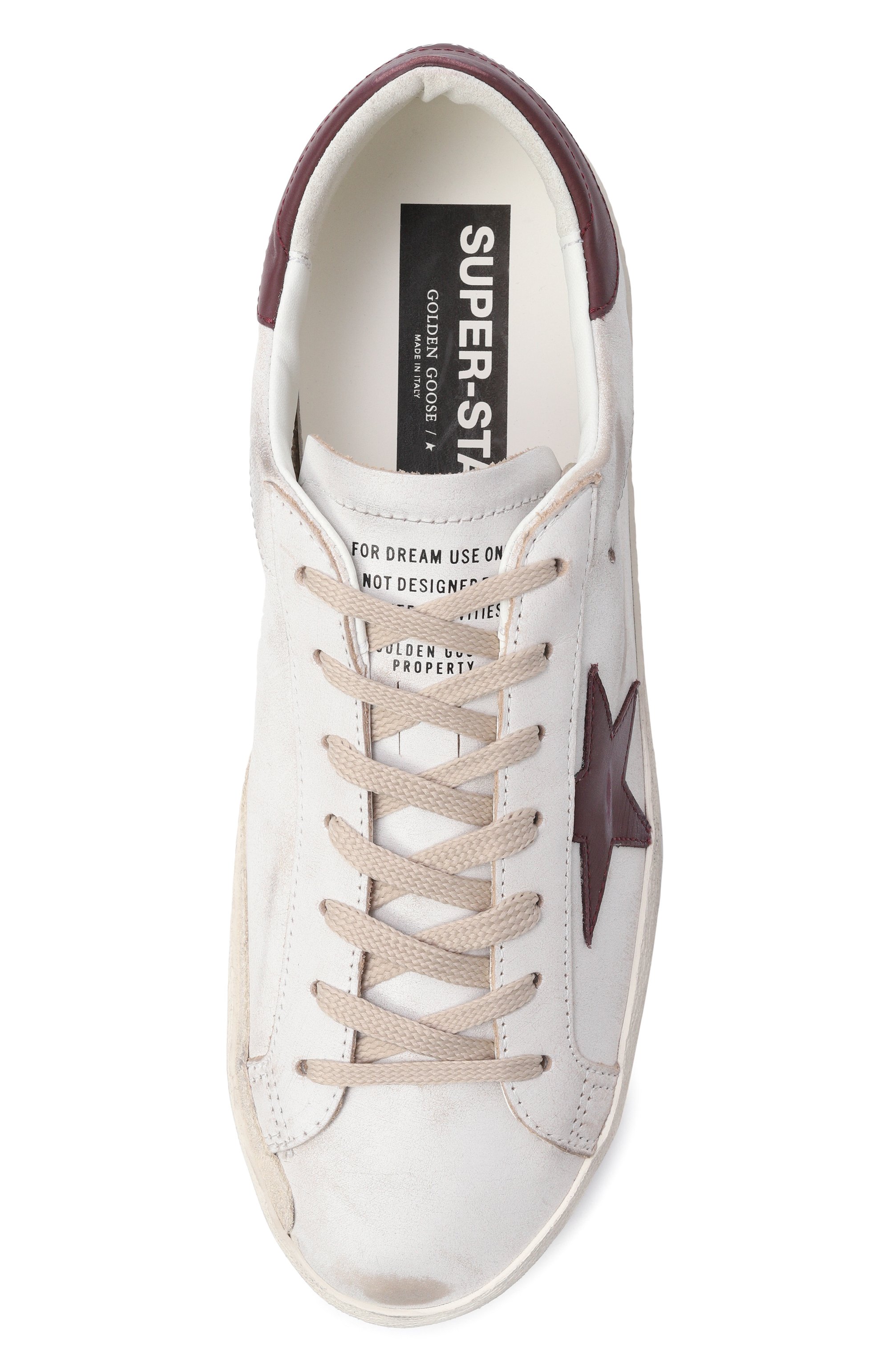 Кожаные кеды super-star GOLDEN GOOSE DELUXE BRAND белого цвета по цене 72650 руб., арт. GMF00101.F008114, фото 5 Кожаные кеды super-star GOLDEN GOOSE DELUXE BRAND, арт. GMF00101.F008114, фото 5