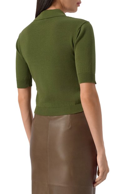 Хлопковое поло SAINT LAURENT, арт. 724136/Y75VG, фото 4