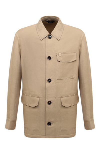 Мужская куртка изо льна и шерсти BRIONI, арт. SGPQ0LPB106