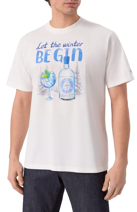 Хлопковая футболка MC2 Saint Barth ARN0001-00629I/ARN0TT Белый  ARN0001-00629I/ARN0TT Фото 3