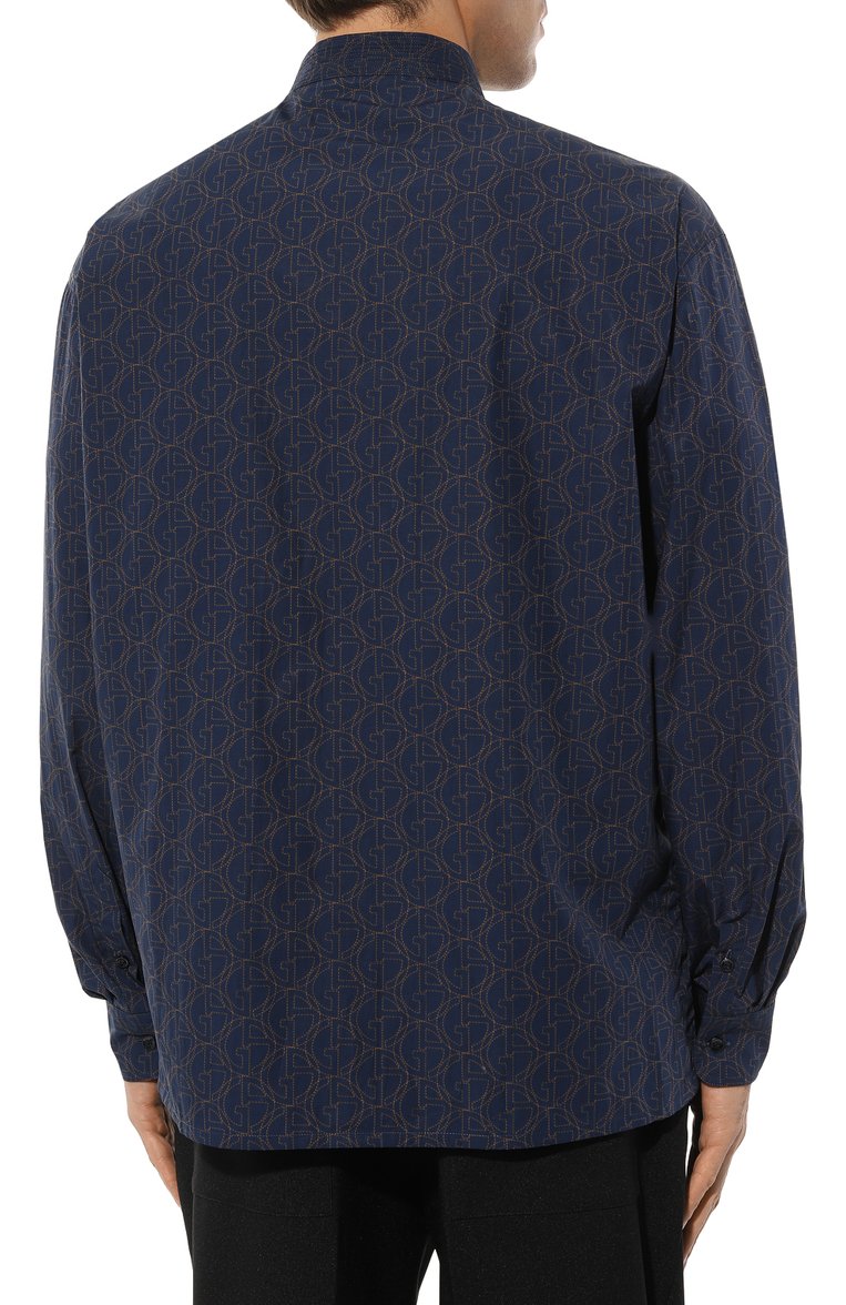 Хлопковая рубашка GIORGIO ARMANI, арт. 3WGCC08D/T04I4, фото 4