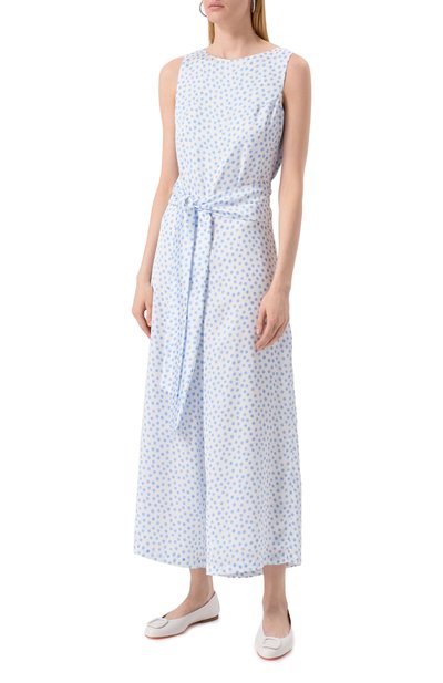 Атласный комбинезон MAX AND MOI голубого цвета по цене 49950 руб., арт. E25CAUDREY, фото 3 Атласный комбинезон MAX AND MOI, арт. E25CAUDREY, фото 3