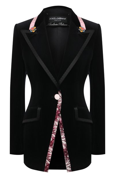 Женский бархатный жакет DOLCE & GABBANA, арт. J2ABBZ/FUVJZ