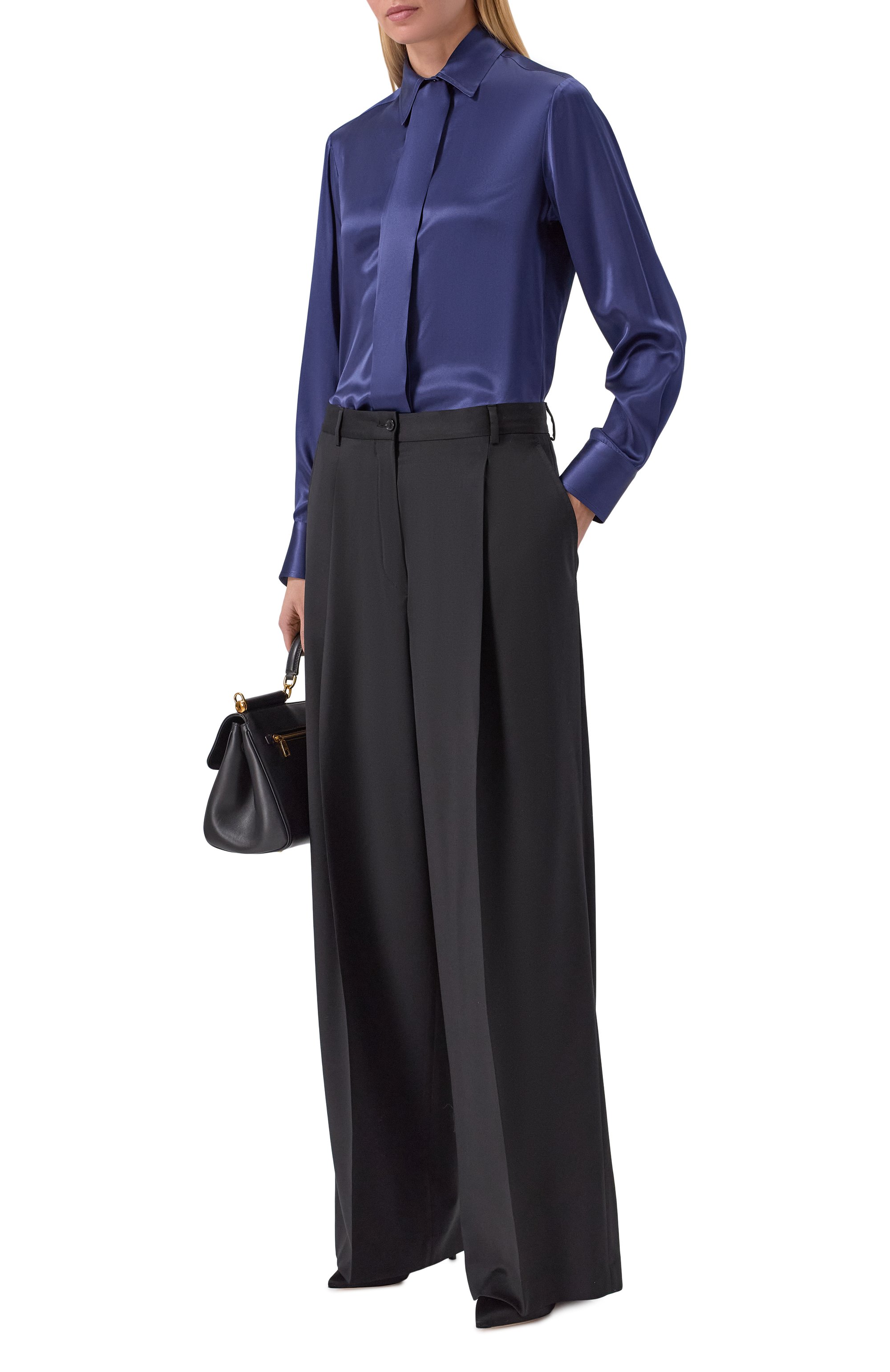 Атласная блузка KITON, арт. D48407, фото 2