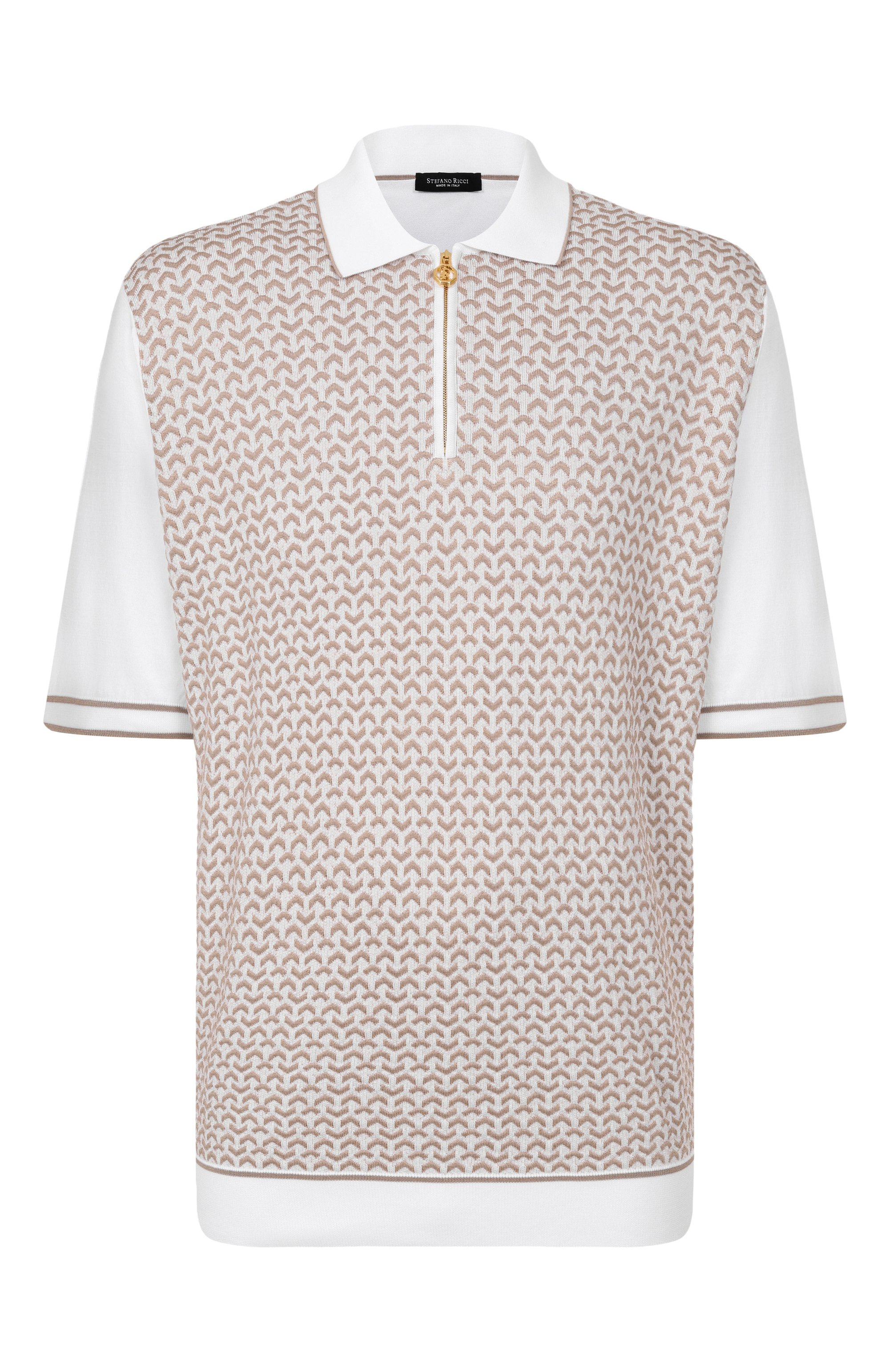 Поло из хлопка и шелка STEFANO RICCI, арт. K212037P31/F26193, фото 1