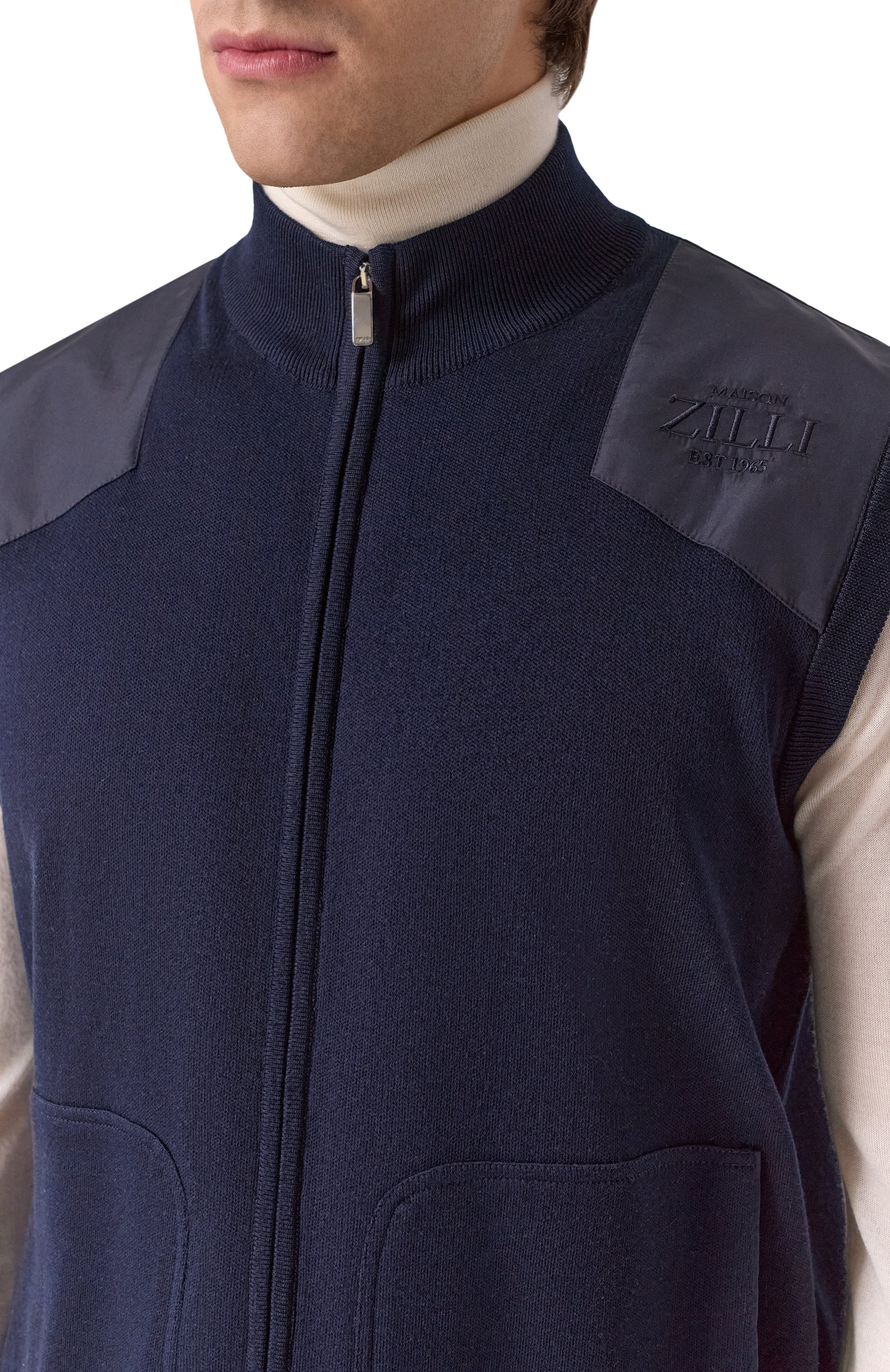 Жилет из хлопка и шелка ZILLI, арт. JSG001M0142VSDE00, фото 5