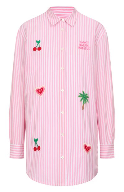 Женская хлопковая рубашка MC2 SAINT BARTH, арт. STBW BRIGITTE/04186H