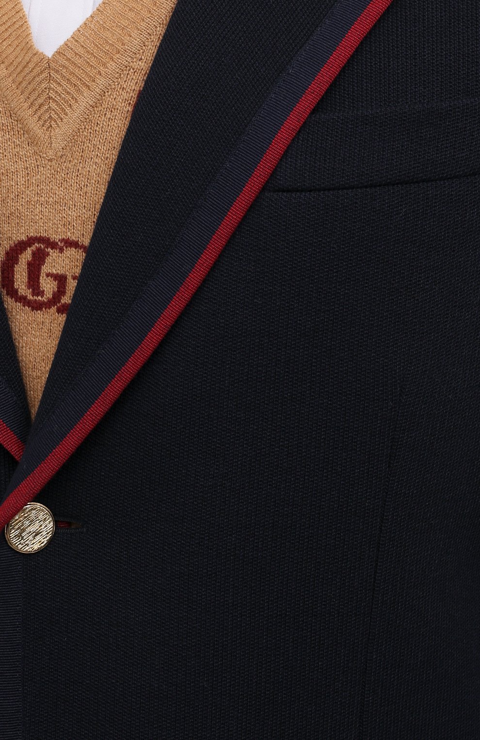 Пиджак из шерсти и хлопка GUCCI, арт. 645195/ZAC3R, фото 5