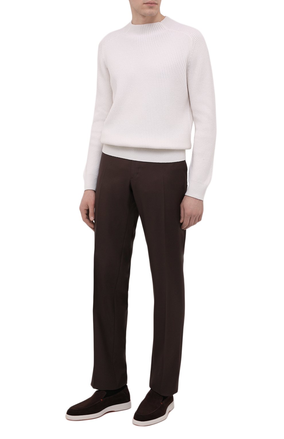 Замшевые лоферы SANTONI, арт. MGDG17824BARSYKST60, фото 2