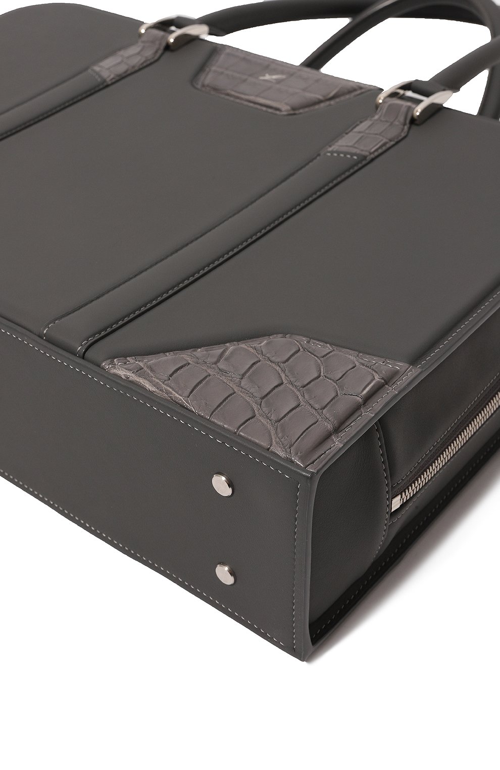 Сумка для ноутбука с отделкой из кожи крокодила joyce LERME, арт. Joyce croc, фото 3