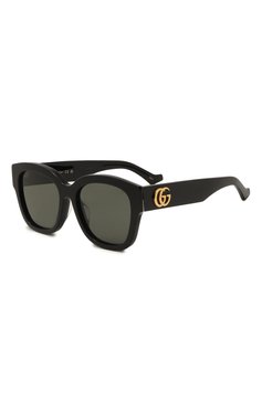 Женские солнцезащитные очки GUCCI черного цвета, арт. GG1550SK 001 | Фото 1 (Региональные ограничения белый список (Axapta Mercury): Не проставлено; Нос: Не проставлено; Тип очков: С/з; Материал: Пластик; Очки форма: Квадратные)