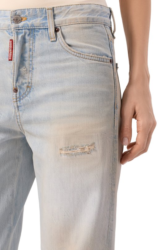 Джинсы Loose Twst Dsquared2 S75LB1146/D30011 Голубой  S75LB1146/D30011 Фото 5