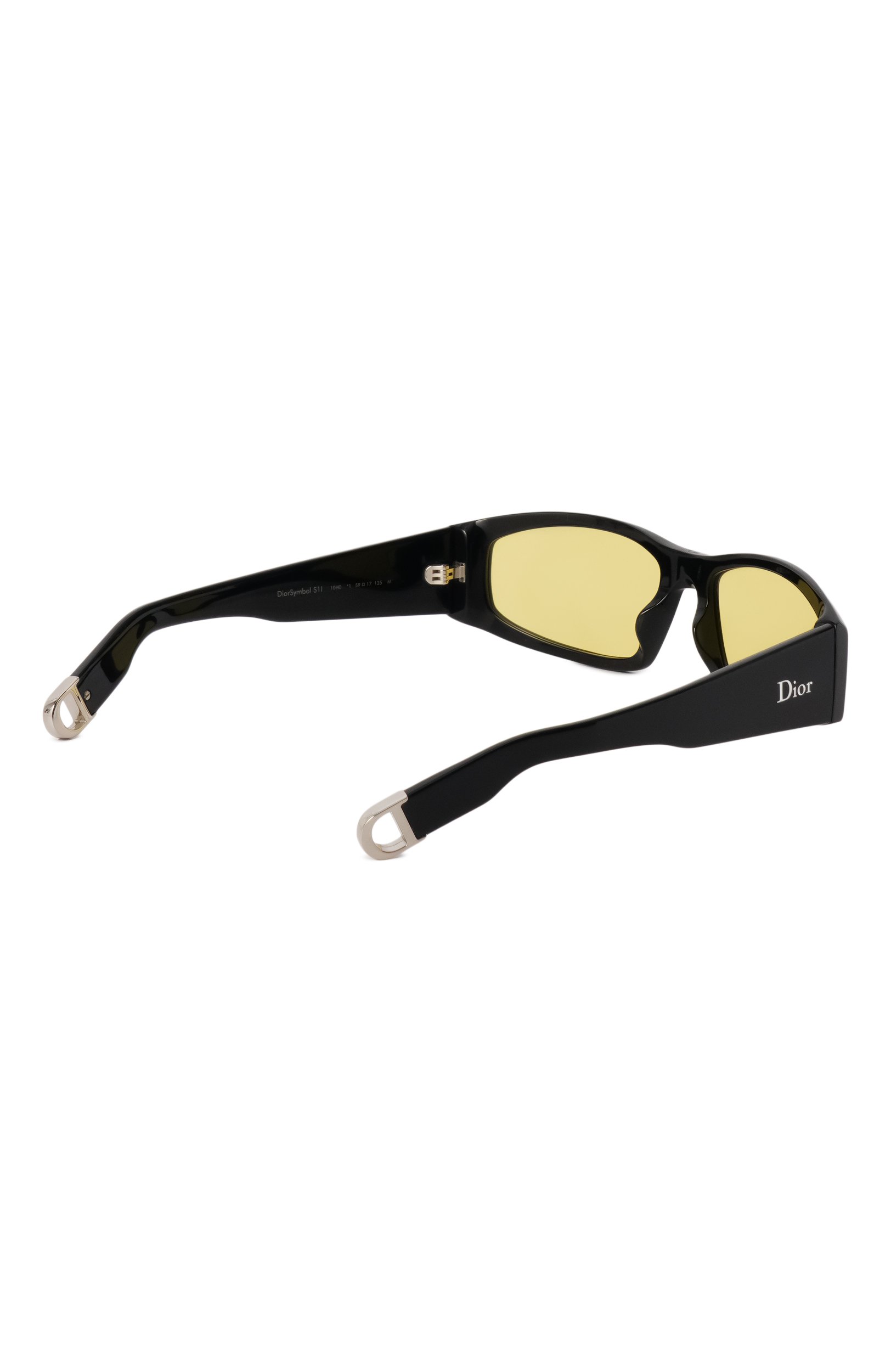 Солнцезащитные очки DIOR EYEWEAR желтого цвета по цене 73500 руб., арт. DI0RSYMB0L S1I 10H0, фото 3 Солнцезащитные очки DIOR EYEWEAR, арт. DI0RSYMB0L S1I 10H0, фото 3