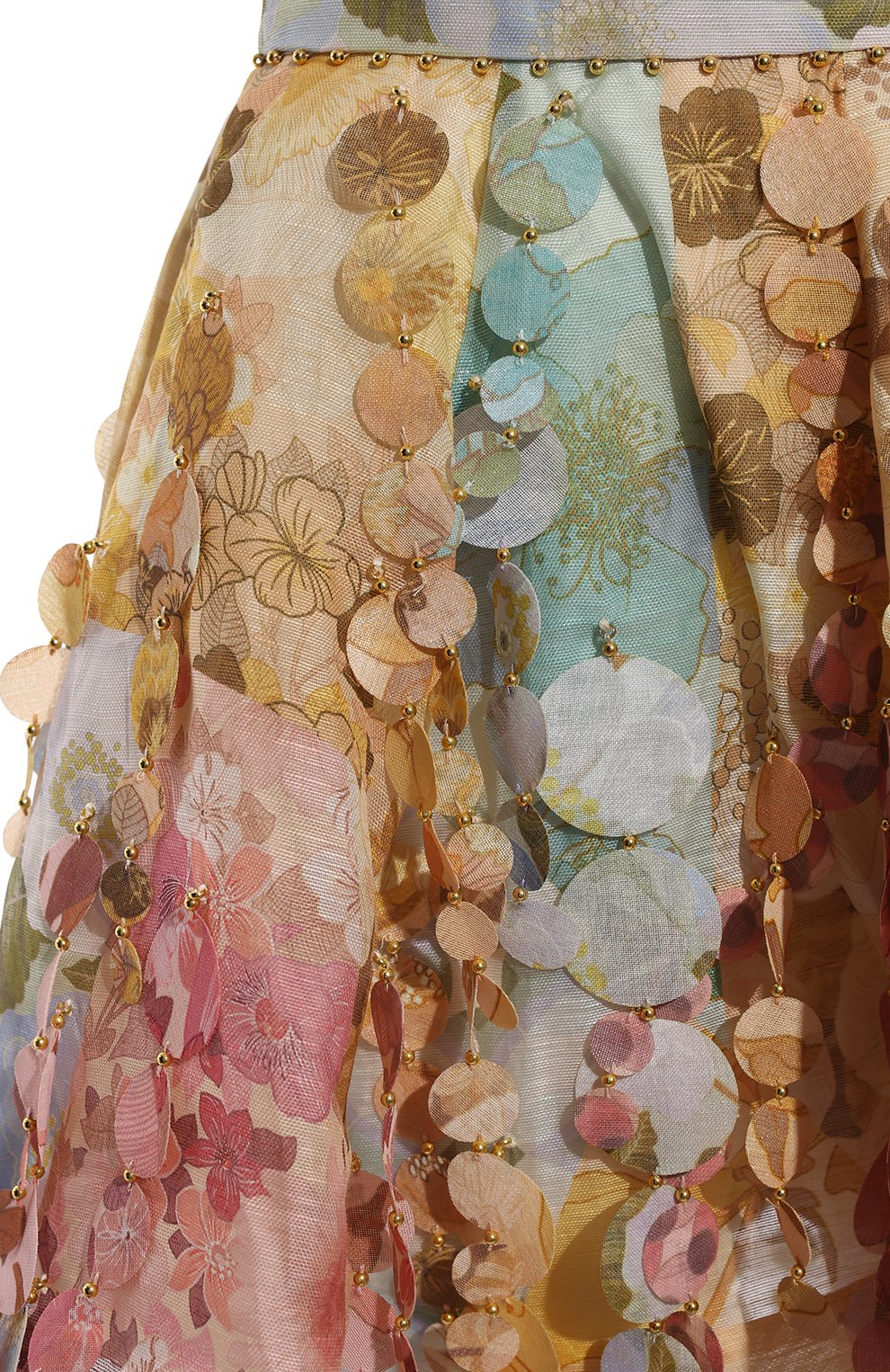 Юбка изо льна и шелка ZIMMERMANN, арт. 2434STEM, фото 5