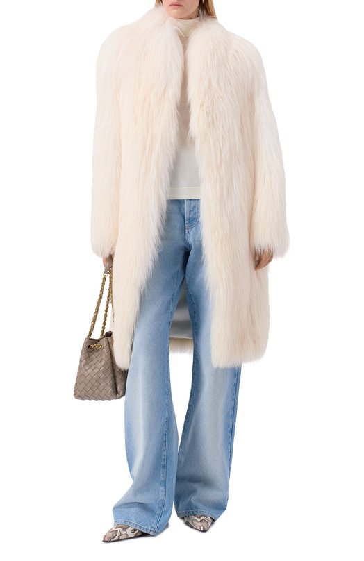 Шуба из лисы Русский мех 53 РМ L Кремовый  53 РМ L Фото 2