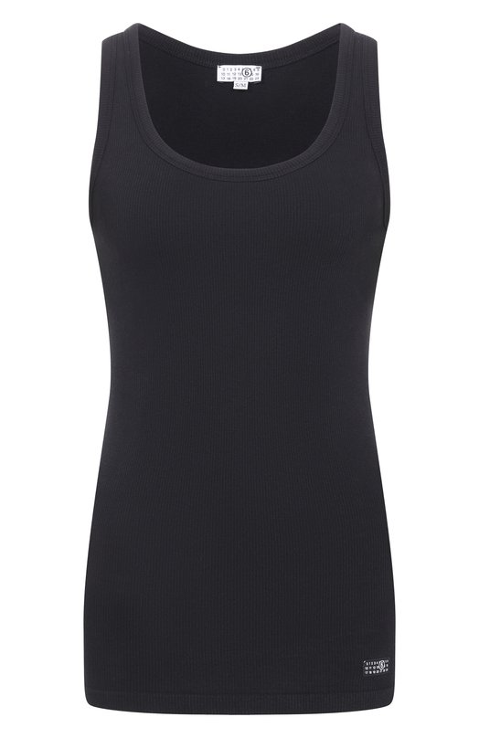 Хлопковая майка MM6 MKD520010 Чёрный MKD520010