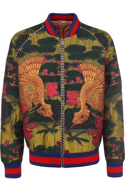 Бомбер на молнии с вышивкой GUCCI, арт. 493711/Z463G, фото 1