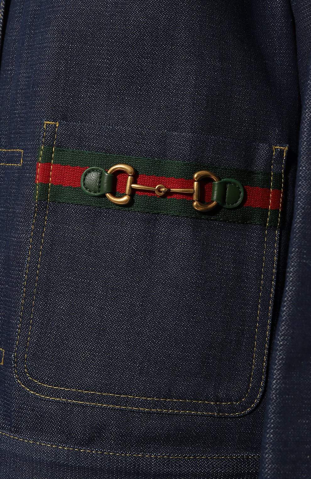 Джинсовая куртка GUCCI темно-синего цвета по цене 216000 руб., арт. 677254 XDBUT, фото 7 Джинсовая куртка GUCCI, арт. 677254 XDBUT, фото 7