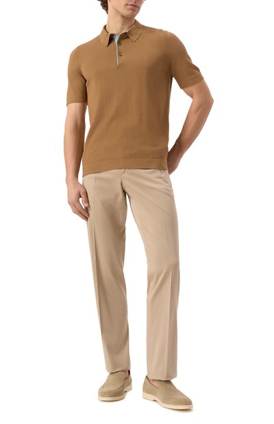 Замшевые лоферы DOUCAL'S бежевого цвета по цене 48050 руб., арт. DU3413NWMAUY009G, фото 2 Замшевые лоферы DOUCAL'S, арт. DU3413NWMAUY009G, фото 2