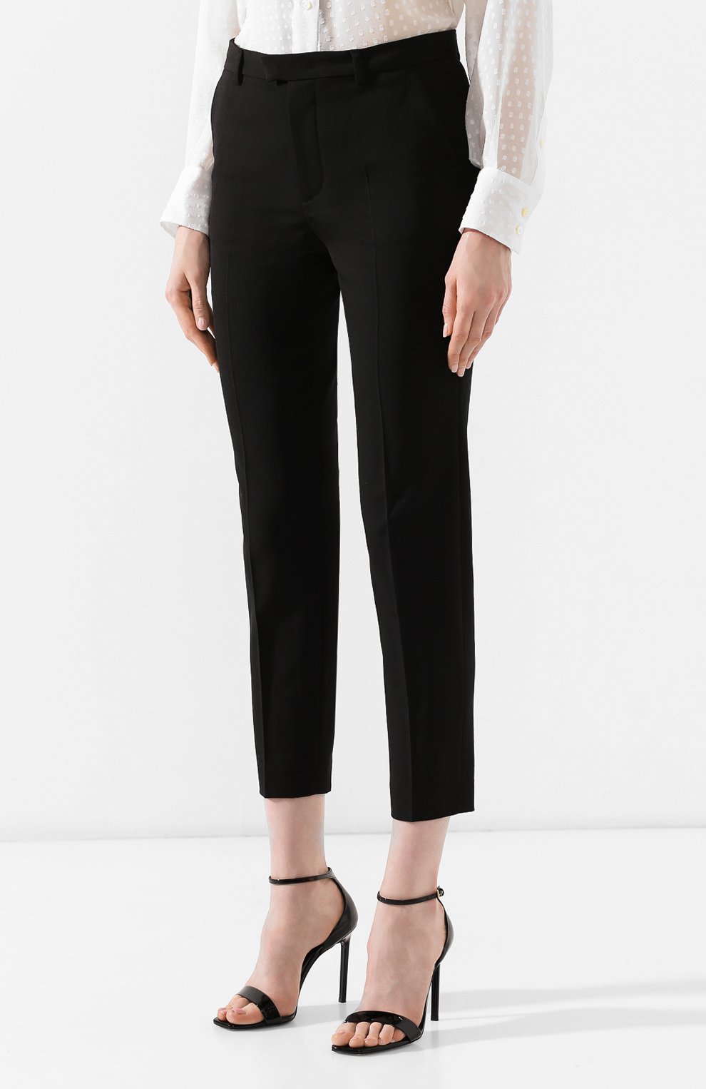 Укороченные брюки REDVALENTINO черного цвета по цене 21750 руб., арт. SR3RB0B0/00J, фото 3 Укороченные брюки REDVALENTINO, арт. SR3RB0B0/00J, фото 3