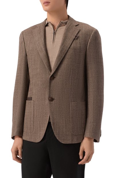 Пиджак из шерсти и шелка CORNELIANI, арт. 28XG66/2A16249, фото 3
