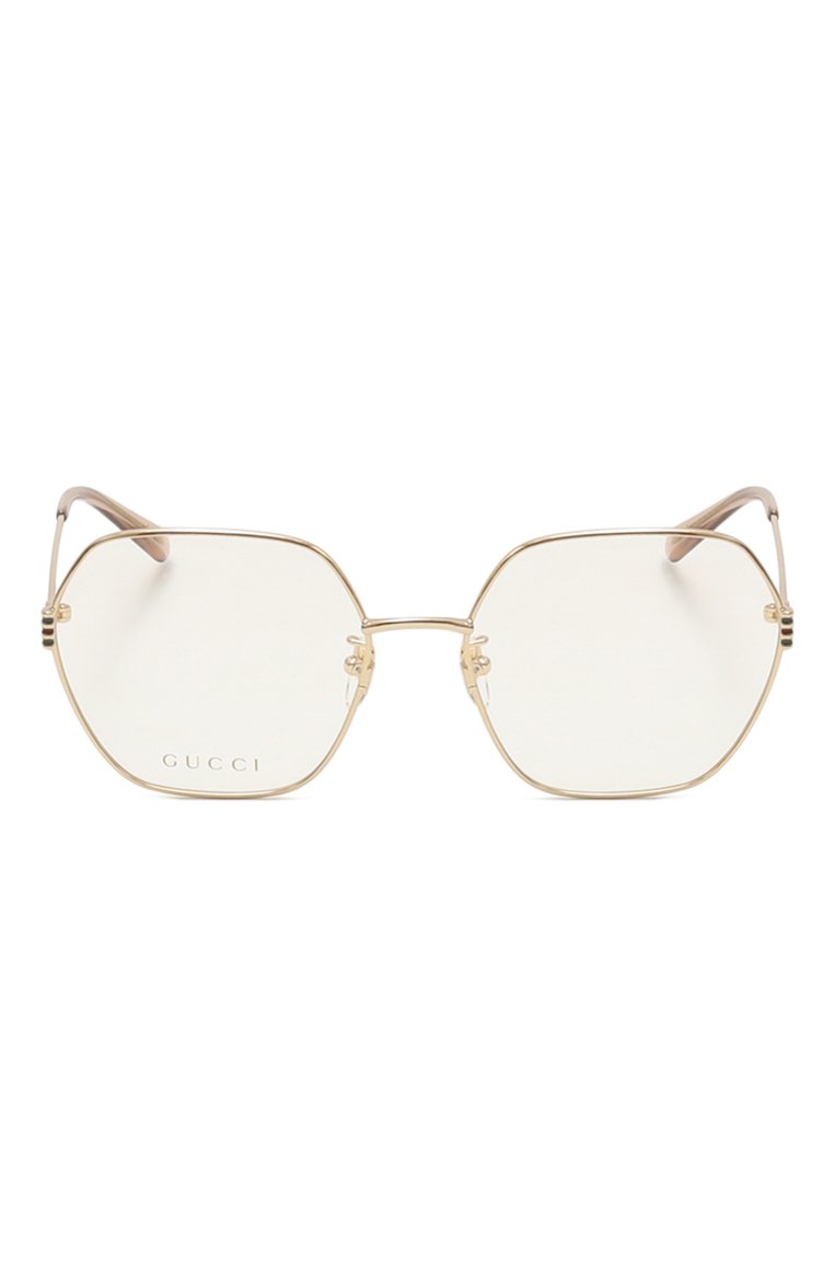 Женские оправа GUCCI золотого цвета, арт. GG1285 001 | Фото 3 (�Нос: Не проставлено; Тип очков: Оправа; Региональные ограничения белый список (Axapta Mercury): Не проставлено; Материал: Металл; Очки форма: Квадратные; Оптика Гендер: оптика-женское)
