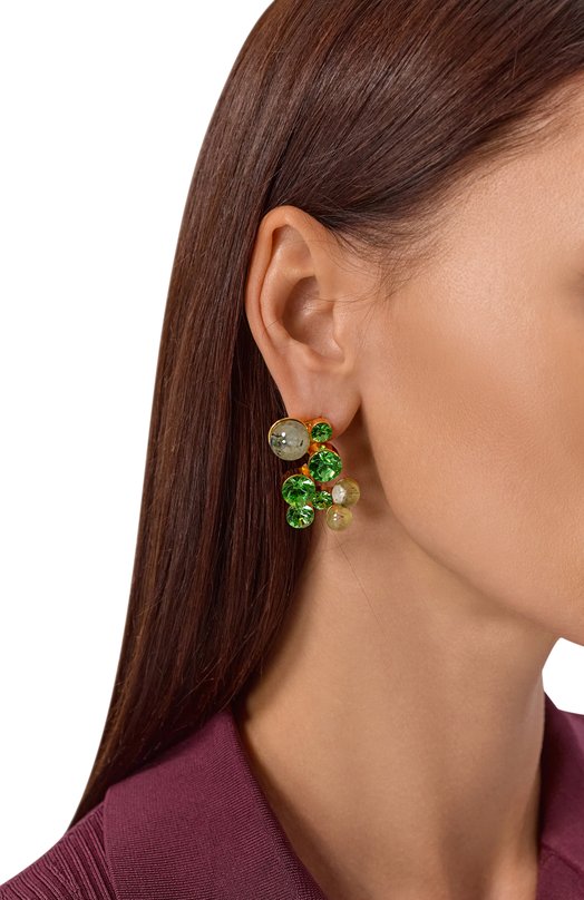 Серьги Dries Van Noten 018241-085-628 Зелёный  018241-085-628 Фото 2
