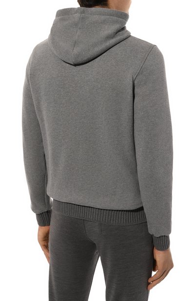 Толстовка из хлопка и кашемира CAPOBIANCO, арт. 17M404.FW00., фото 4