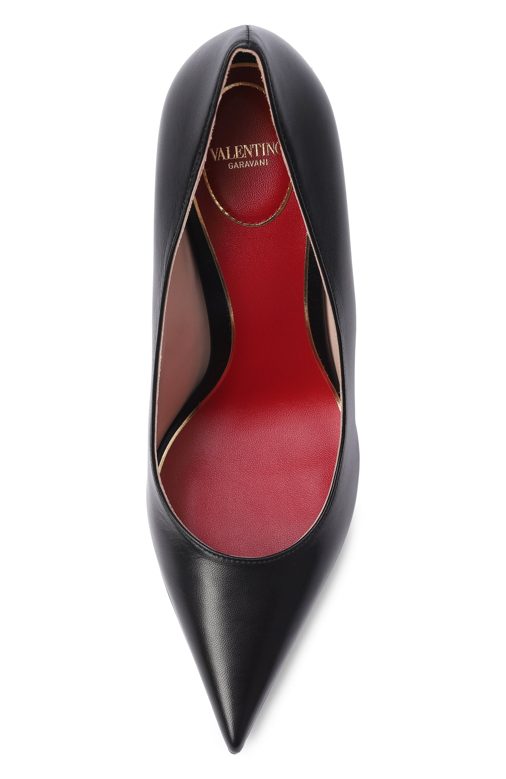 Кожаные туфли cuttie 100 VALENTINO черного цвета по цене 113000 руб., арт. 9W2S0PZ5/DDT, фото 6 Кожаные туфли cuttie 100 VALENTINO, арт. 9W2S0PZ5/DDT, фото 6