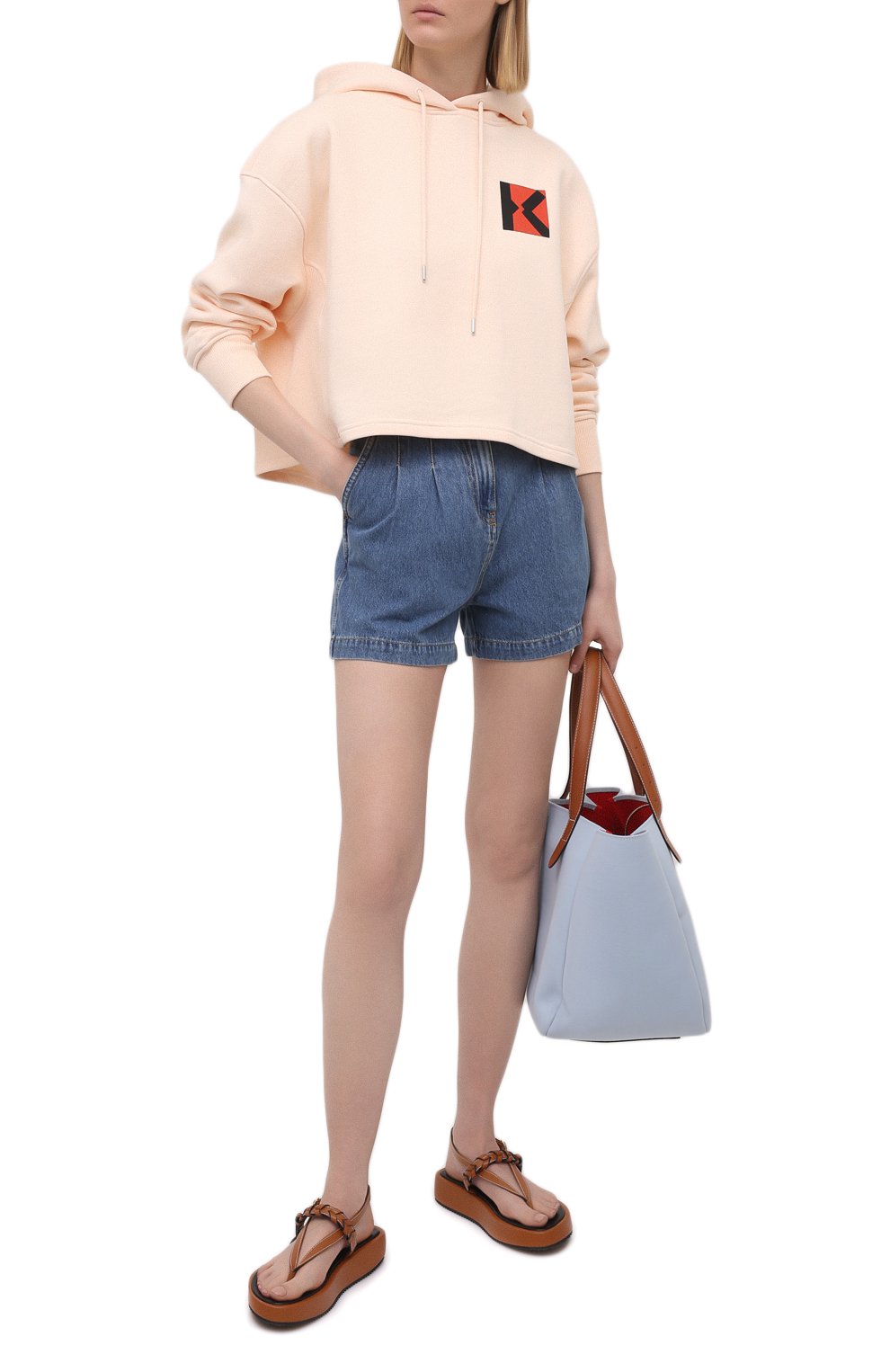 Джинсовые шорты MSGM, арт. 3041MDB42L 217280, фото 2