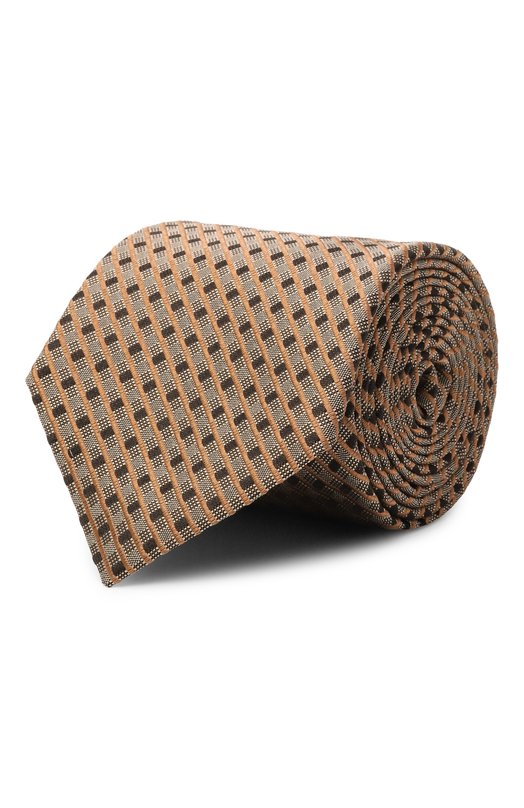 Шелковый галстук Canali 18/HJ04496 Коричневый 18/HJ04496