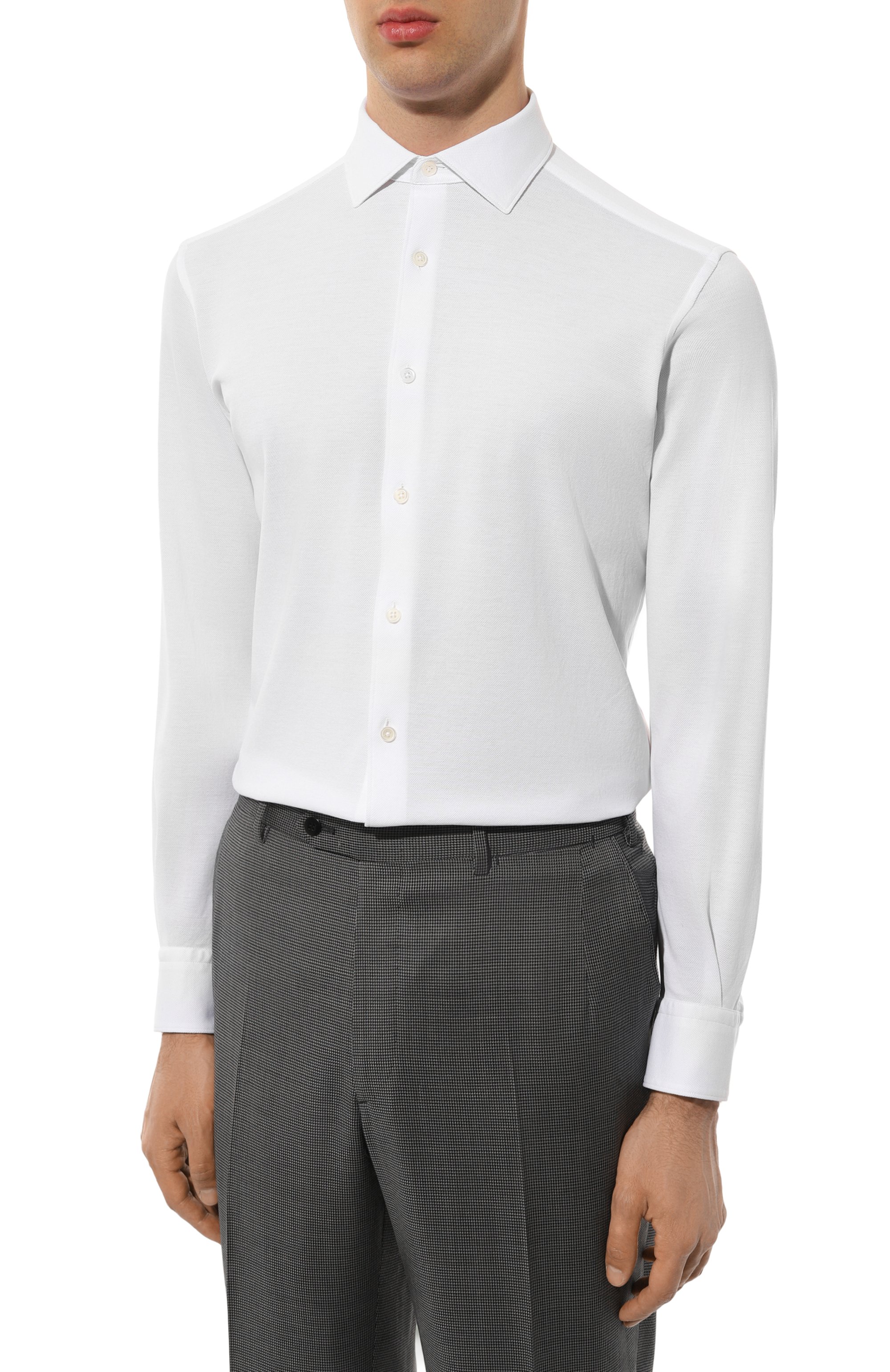 Хлопковая сорочка ZEGNA, арт. UCX18A6/SRF5, фото 3