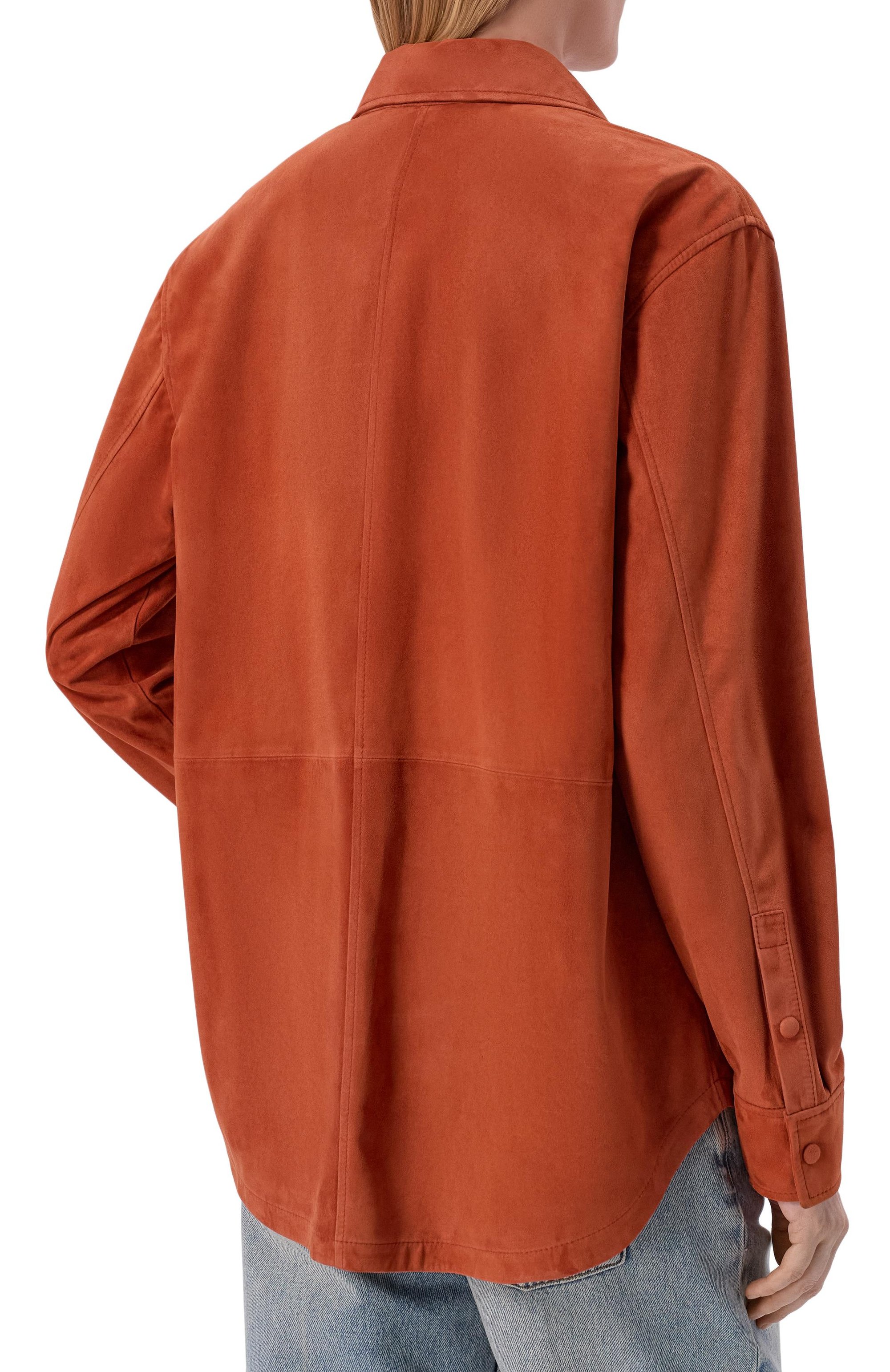 Замшевая рубашка MVST, арт. M26.2PW.L022 BIG SIZE/METIS SUEDE 0.4 MM, фото 4