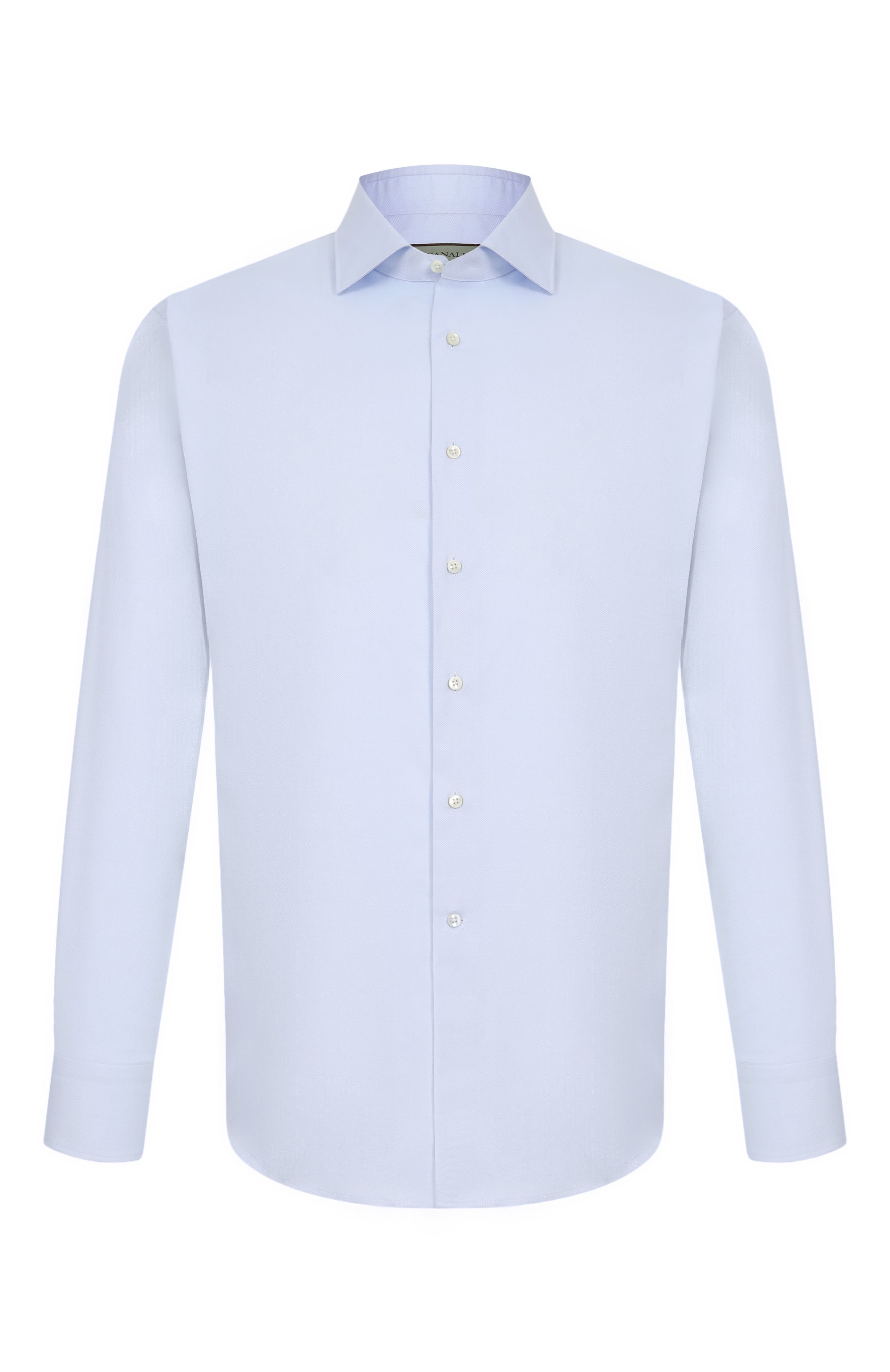Хлопковая сорочка CANALI светло-голубого цвета по цене 29950 руб., арт. CCL7098/GA03313, фото 1 Хлопковая сорочка CANALI, арт. CCL7098/GA03313, фото 1