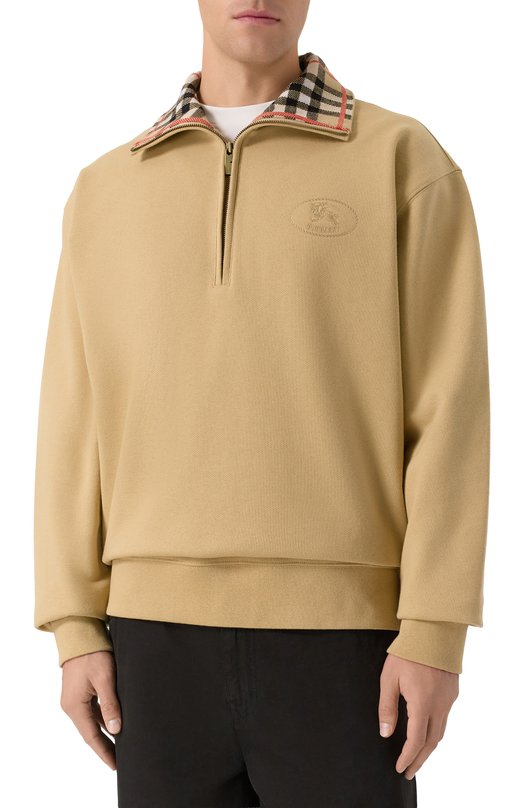 Хлопковый анорак Burberry 8110589 Бежевый  8110589 Фото 3