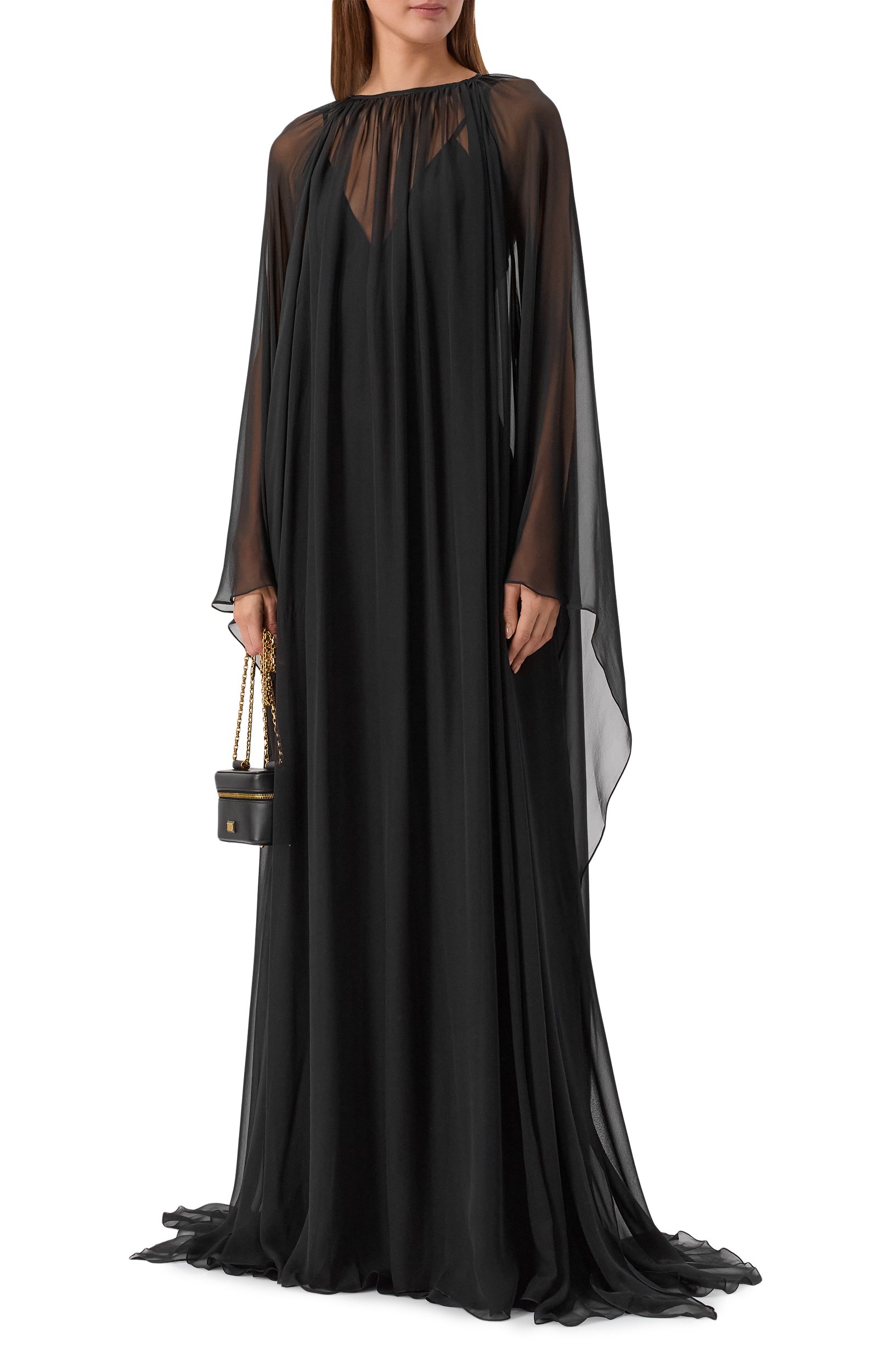 Шелковое платье ZUHAIR MURAD черного цвета по цене 440500 руб., арт. PKA26015/CHSI028, фото 2 Шелковое платье ZUHAIR MURAD, арт. PKA26015/CHSI028, фото 2