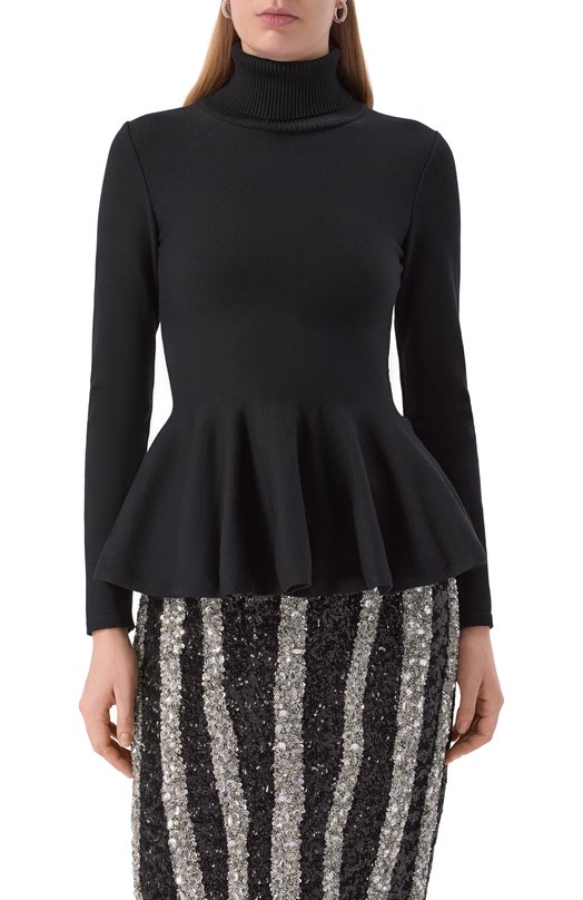 Водолазка из вискозы Giambattista Valli 25FWSVCM0M01/05VIP Чёрный  25FWSVCM0M01/05VIP Фото 3
