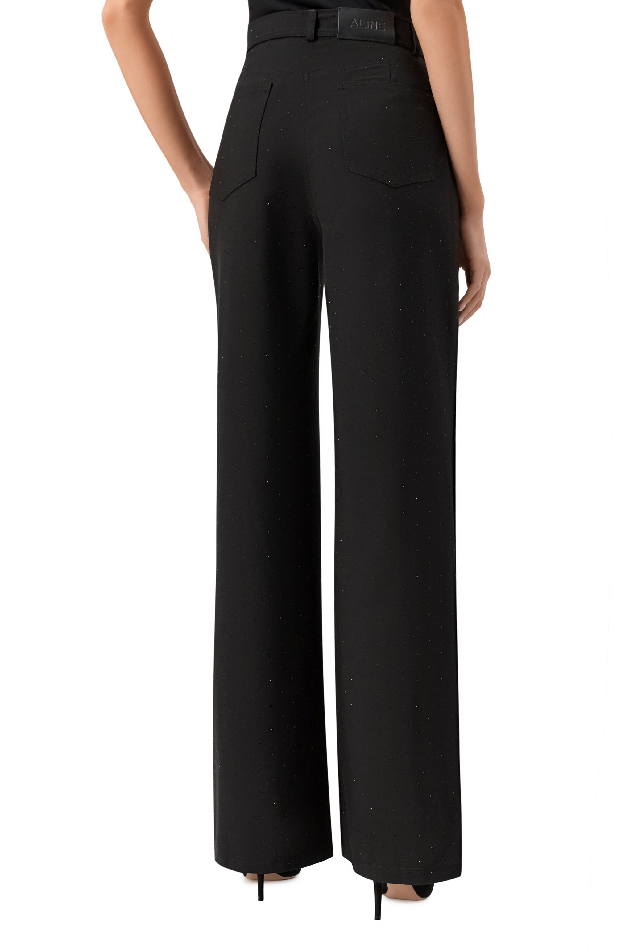 Джинсы с отделкой стразами ALINE, арт. AL113601, фото 4