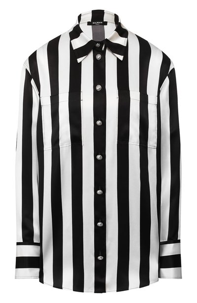 Женская шелковая рубашка BALMAIN, арт. TF02654/I436