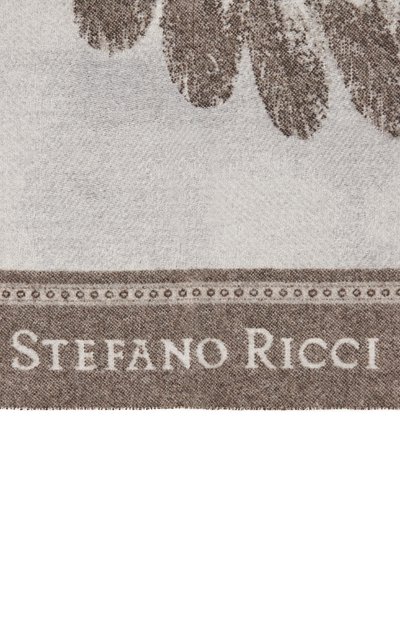 Кашемировый плед орел летящий STEFANO RICCI коричневого цвета по цене 356500 руб., арт. MWA4300080/8394, фото 4 Кашемировый плед орел летящий STEFANO RICCI, арт. MWA4300080/8394, фото 4