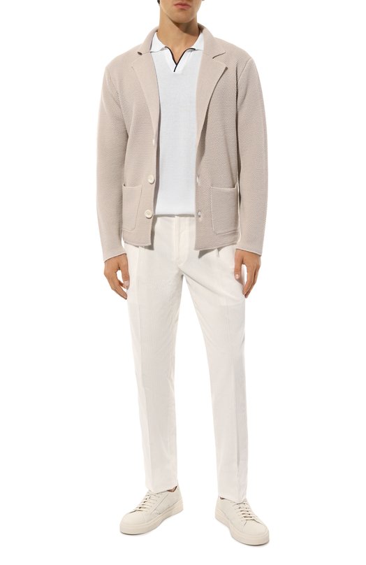 Шерстяной пиджак Daniele Fiesoli DF0113 Бежевый  DF0113 Фото 3