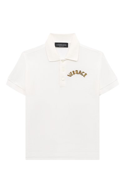 Хлопковое поло VERSACE, арт. 1000126/1A08113/8A-14A