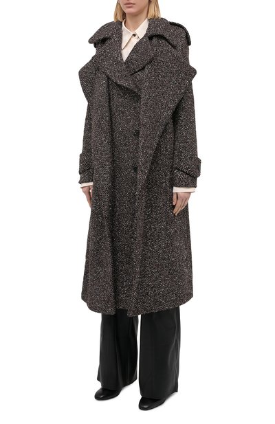 Пальто из шерсти и шелка VICTORIA BECKHAM, арт. 1420WCT001950A, фото 3